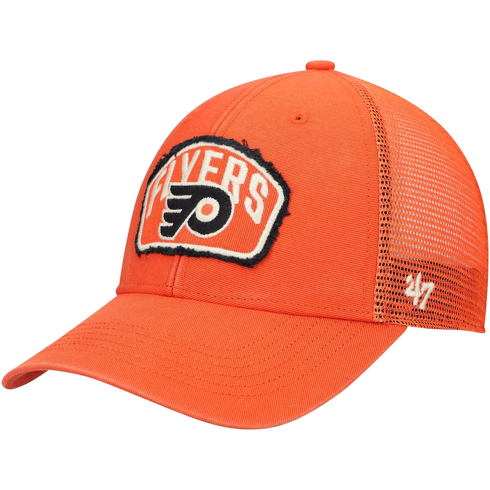 Men's '47 Orange Philadelphia Flyers Cledus MVP Trucker Snapback Hat