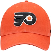 Casquette ajustable Clean Up de l'équipe des Flyers de Philadelphie '47 orange pour hommes