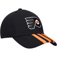 Men's adidas Black Philadelphia Flyers Locker Room Three Stripe Adjustable Hat