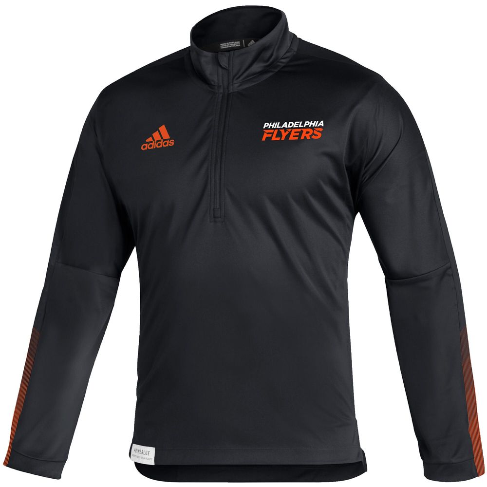 Men's adidas Black Philadelphia Flyers Primeblue Quarter-Zip Jacket