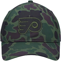 Casquette réglable et ample pour vestiaire des Flyers de Philadelphie adidas Camo pour hommes