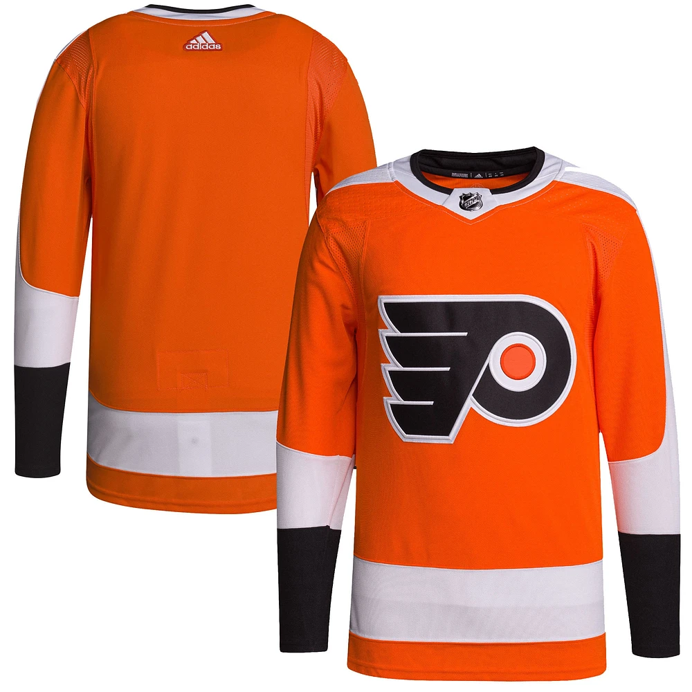 Adidas Orange Philadelphia Flyers Domicile pour hommes - Maillot authentique Primegreen