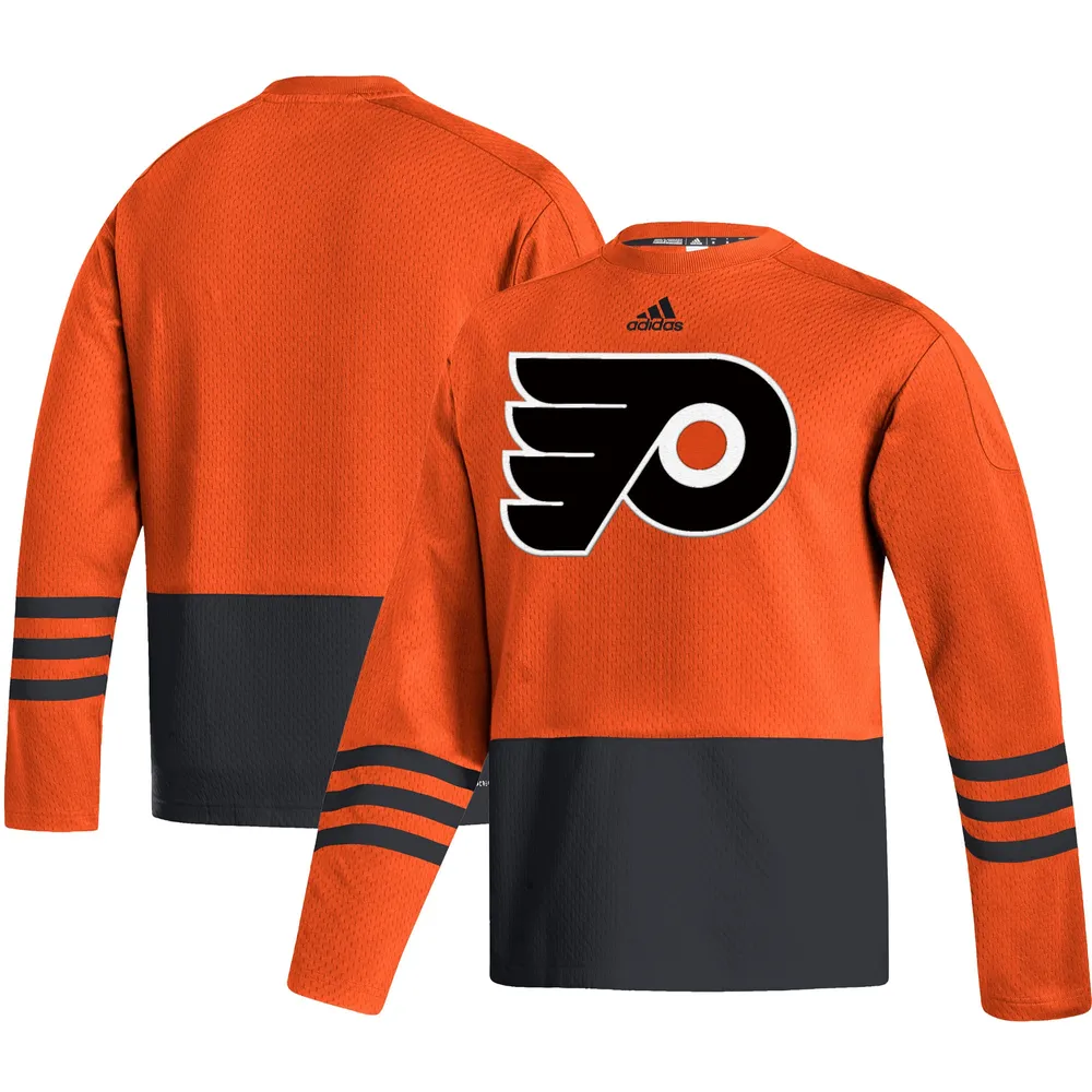 Fanatics Branded Philadelphia Flyers Black/Orange Long Sleeve Jersey L or XL - L