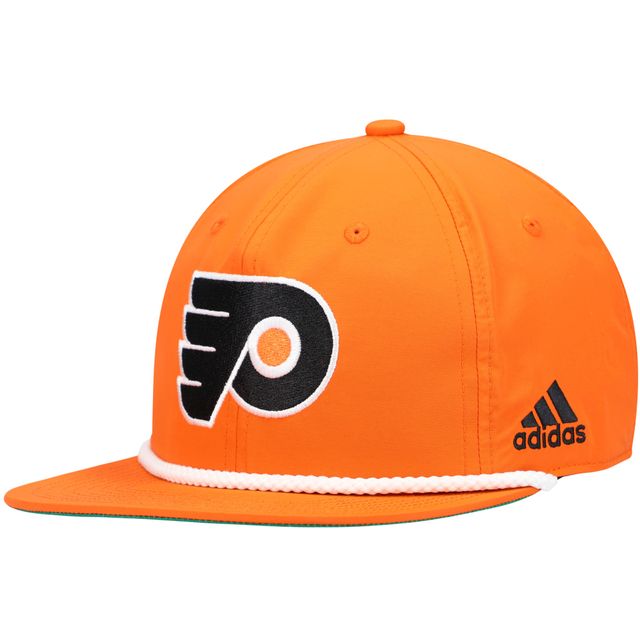 Casquette réglable en corde orange pour hommes des Flyers de Philadelphie adidas