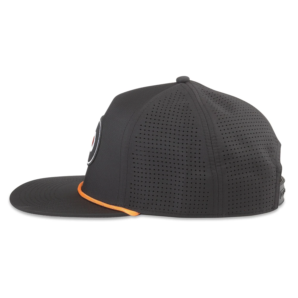 Men's American Needle  Black Philadelphia Flyers Buxton Pro Tech Adjustable Hat