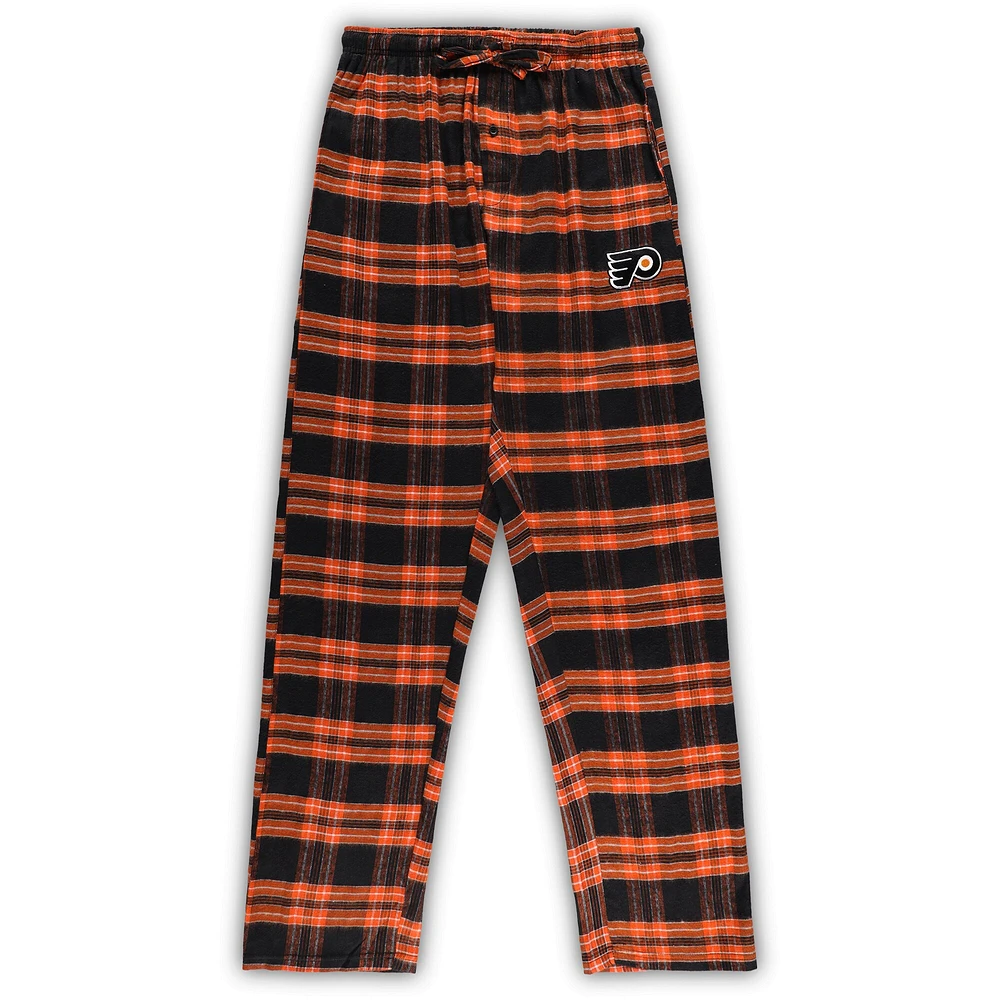 Men's Black/Orange Philadelphia Flyers Big & Tall T-Shirt Pajama Pants Sleep Set