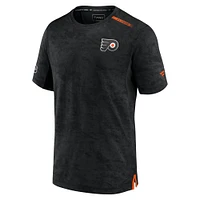 Men's Black Philadelphia Flyers Authentic Pro Rink Premium Camo T-Shirt