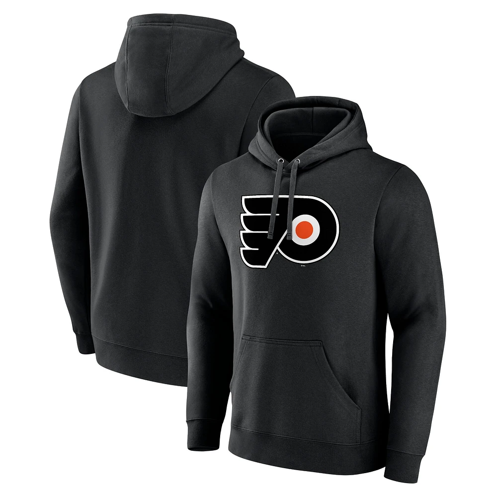 Sweat à capuche noir avec logo principal des Flyers de Philadelphie pour hommes