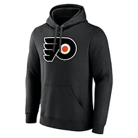 Sweat à capuche noir avec logo principal des Flyers de Philadelphie pour hommes