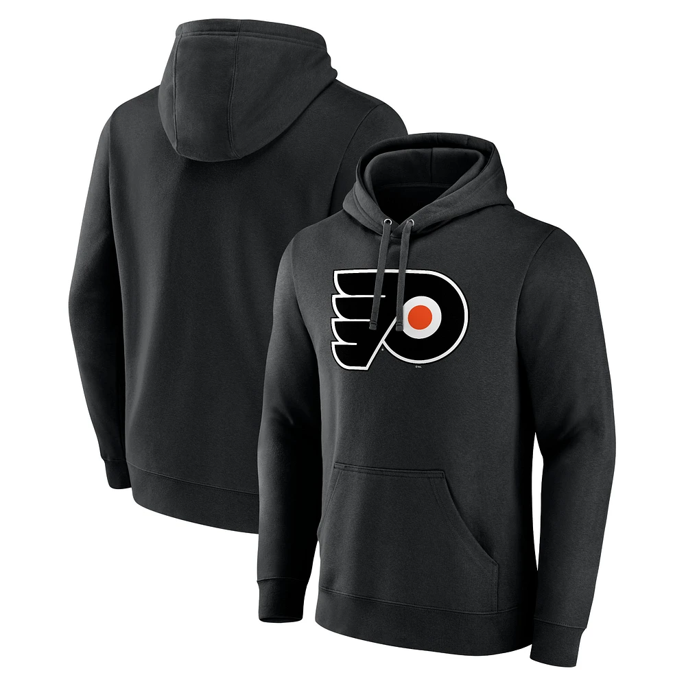 Sweat à capuche noir avec logo principal des Flyers de Philadelphie pour hommes