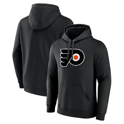 Sweat à capuche noir avec logo principal des Flyers de Philadelphie pour hommes