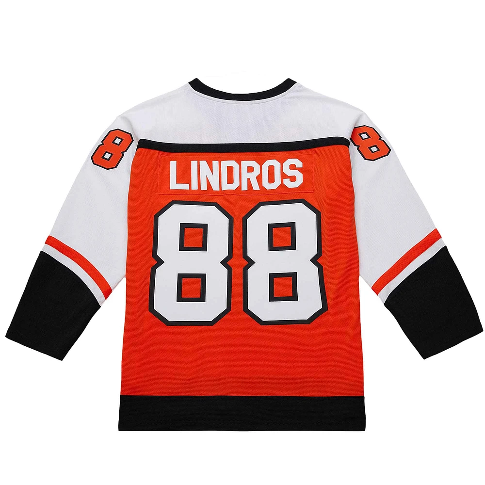 Maillot de jeu puissance orange Eric Lindros pour homme des Flyers Philadelphie 1996-97