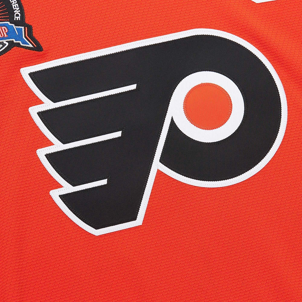 Maillot de jeu puissance orange Eric Lindros pour homme des Flyers Philadelphie 1996-97