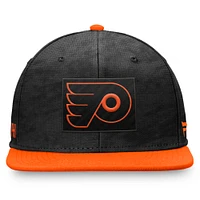Men's Fanatics  Black/Orange Philadelphia Flyers Authentic Pro Rink Snapback Hat