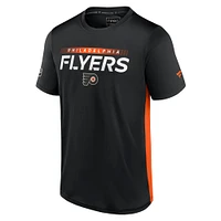 Men's Fanatics Black/Orange Philadelphia Flyers Authentic Pro Rink Tech T-Shirt