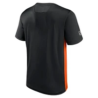 Men's Fanatics Black/Orange Philadelphia Flyers Authentic Pro Rink Tech T-Shirt