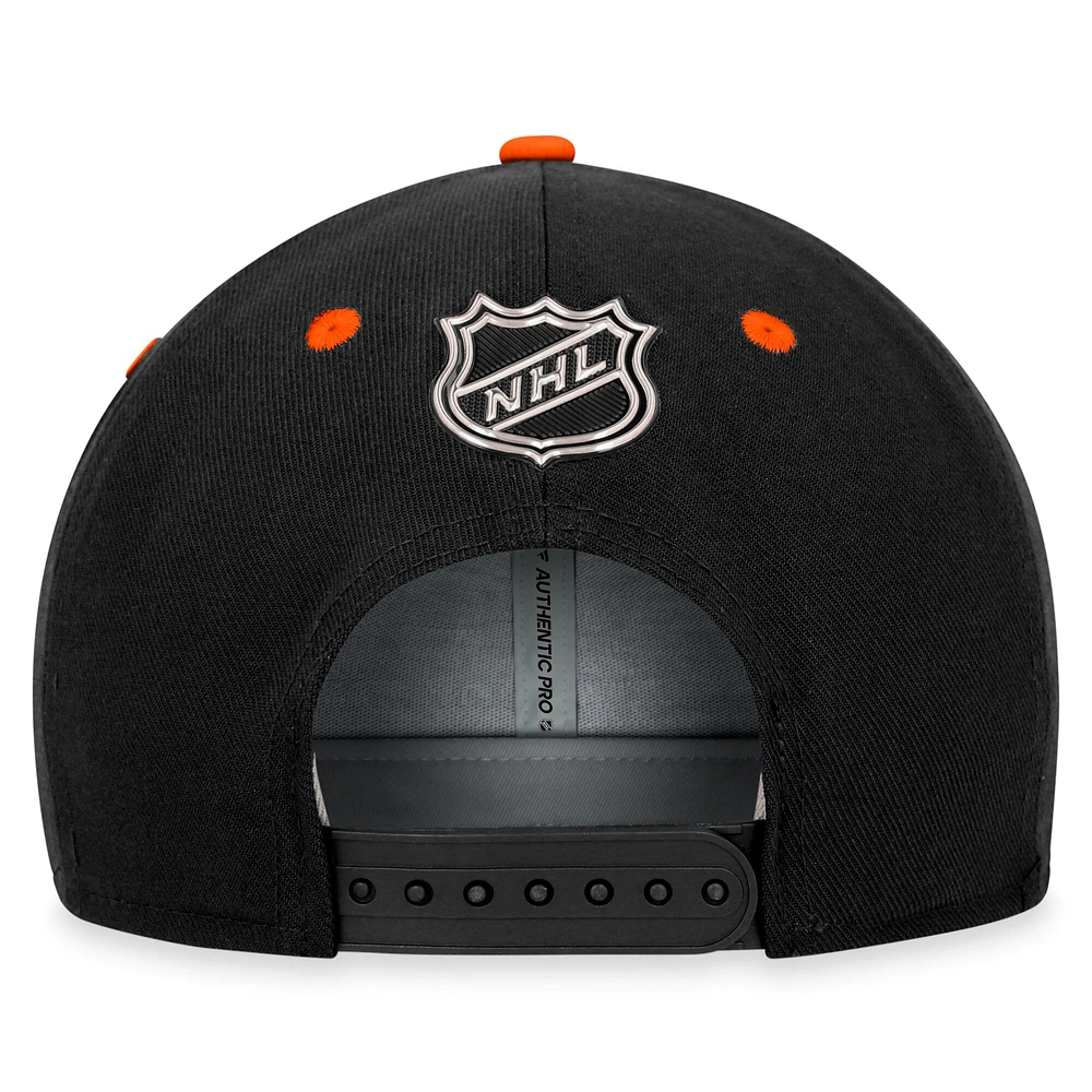 Casquette Snapback NHL Draft Fanatics noire des Flyers de Philadelphie pour hommes