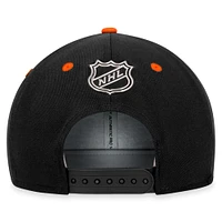 Casquette Snapback NHL Draft Fanatics noire des Flyers de Philadelphie pour hommes