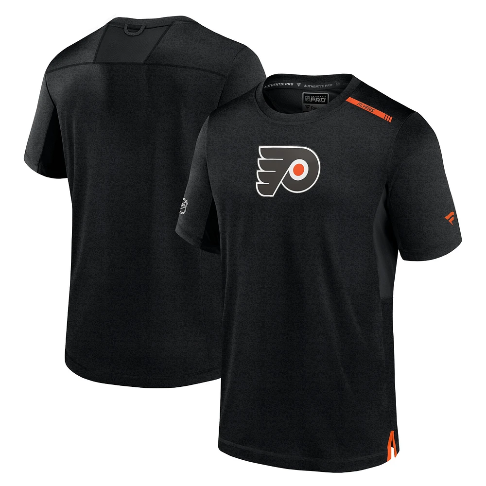 Men's Fanatics  Black Philadelphia Flyers Authentic Pro Performance T-Shirt