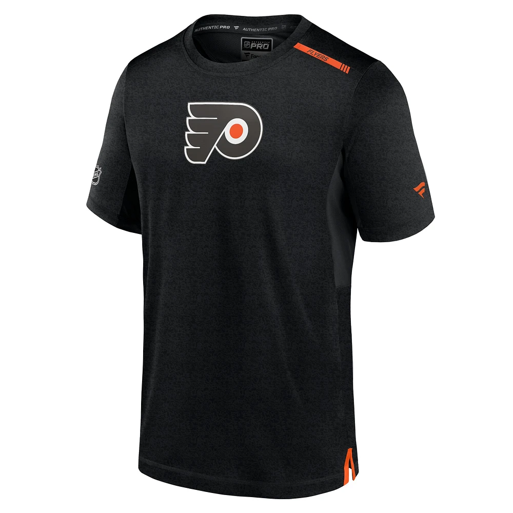 Men's Fanatics  Black Philadelphia Flyers Authentic Pro Performance T-Shirt