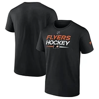 T-shirt noir Authentic Pro Primary des Flyers de Philadelphie Fanatics pour hommes