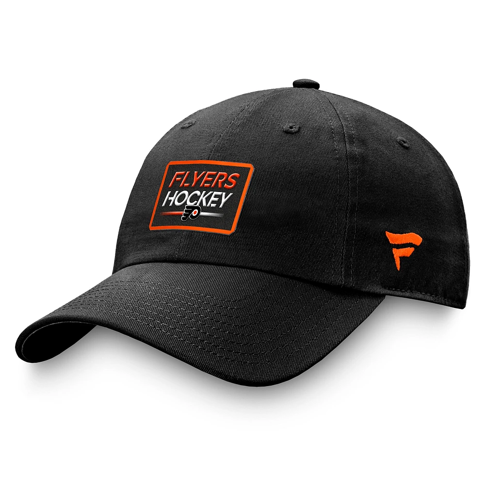 Men's Fanatics  Black Philadelphia Flyers Authentic Pro Prime Adjustable Hat