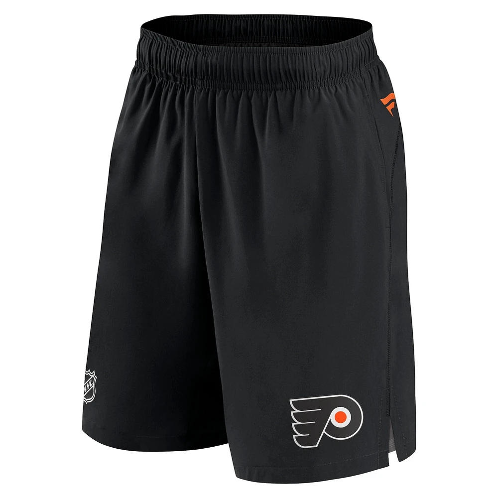 Fanatics pour hommes, noir, Flyers de Philadelphie, Authentic Pro Tech - Short