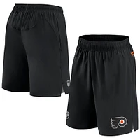 Fanatics pour hommes, noir, Flyers de Philadelphie, Authentic Pro Tech - Short