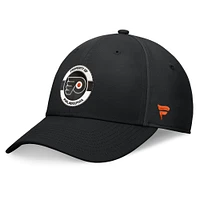 Casquette flexible noire authentique pour le camp d'entraînement professionnel des Flyers de Philadelphie Fanatics hommes