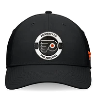 Casquette flexible noire authentique pour le camp d'entraînement professionnel des Flyers de Philadelphie Fanatics hommes