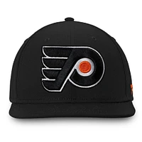 Casquette ajustée noire pour homme des Flyers de Philadelphie Fanatics