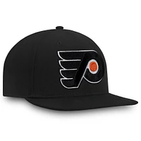 Casquette ajustée noire pour homme des Flyers de Philadelphie Fanatics