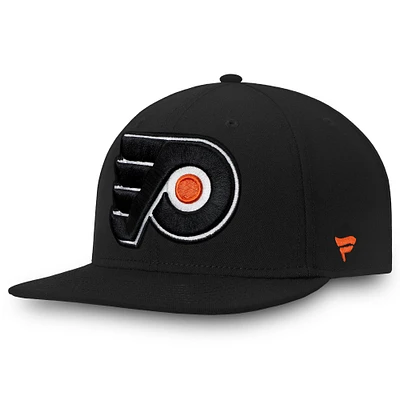 Casquette ajustée noire pour homme des Flyers de Philadelphie Fanatics