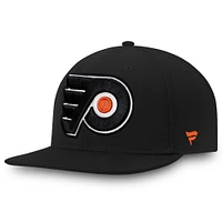 Casquette ajustée noire pour homme des Flyers de Philadelphie Fanatics