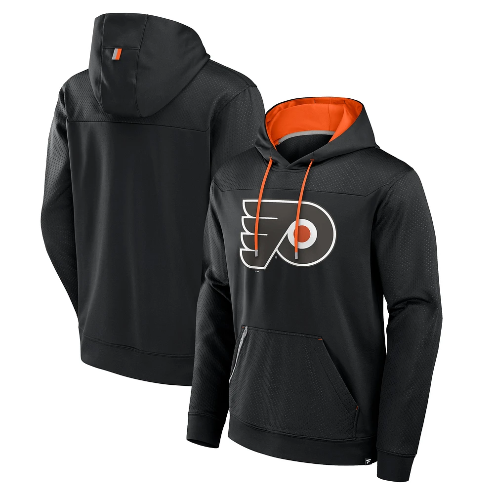 Sweat à capuche noir pour homme Philadelphia Flyers Defender Fanatics