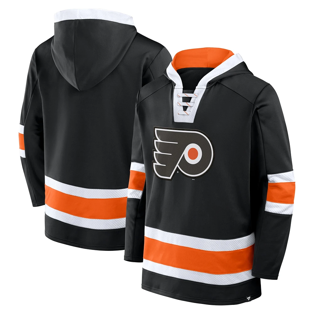 Sweat à capuche en polaire noir pour homme Fanatics des Philadelphia Flyers