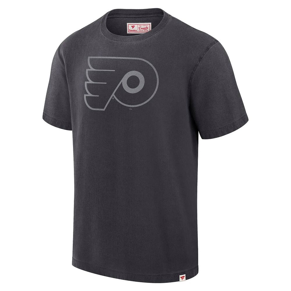 T-shirt noir pour homme fabriqué au Canada par les Flyers de Philadelphie Fanatics