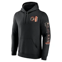 Men's Fanatics Black Philadelphia Flyers Revolution Pullover Hoodie