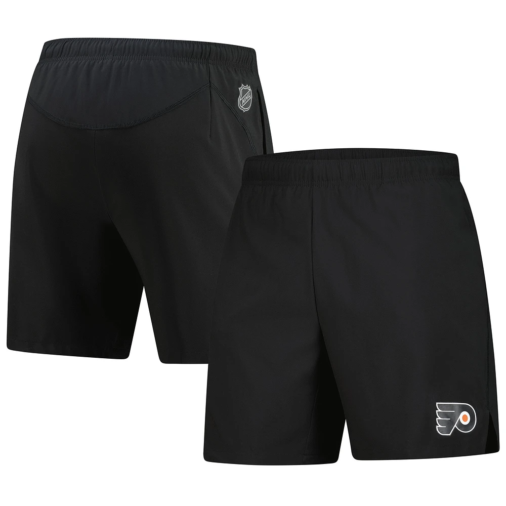 Short d'entraînement technique noir Fanatics pour homme des Flyers de Philadelphie