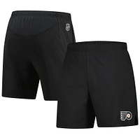 Short d'entraînement technique noir Fanatics pour homme des Flyers de Philadelphie
