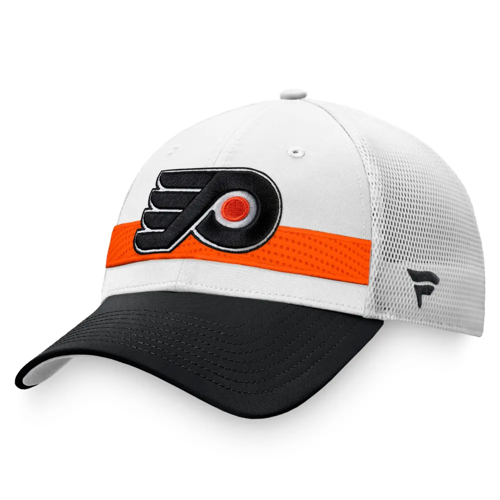 Sow Græder Optø, optø, frost tø Lids Philadelphia Flyers Fanatics Branded 2021 NHL Draft Authentic Pro On  Stage Trucker Snapback Hat - White/Black | Brazos Mall
