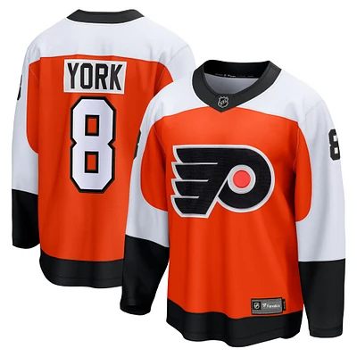 Maillot Fanatics Cam York Orange Philadelphia Flyers Home Breakaway pour hommes