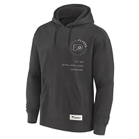 Sweat à capuche Future Ground Info pour homme Fanatics Charcoal Philadelphia Flyers