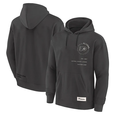 Sweat à capuche Future Ground Info pour homme Fanatics Charcoal Philadelphia Flyers