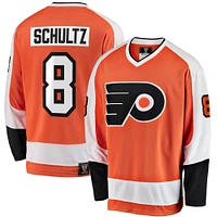 Men's Fanatics Dave Schultz Orange Philadelphia Flyers Premier Breakaway Retired Player Jersey