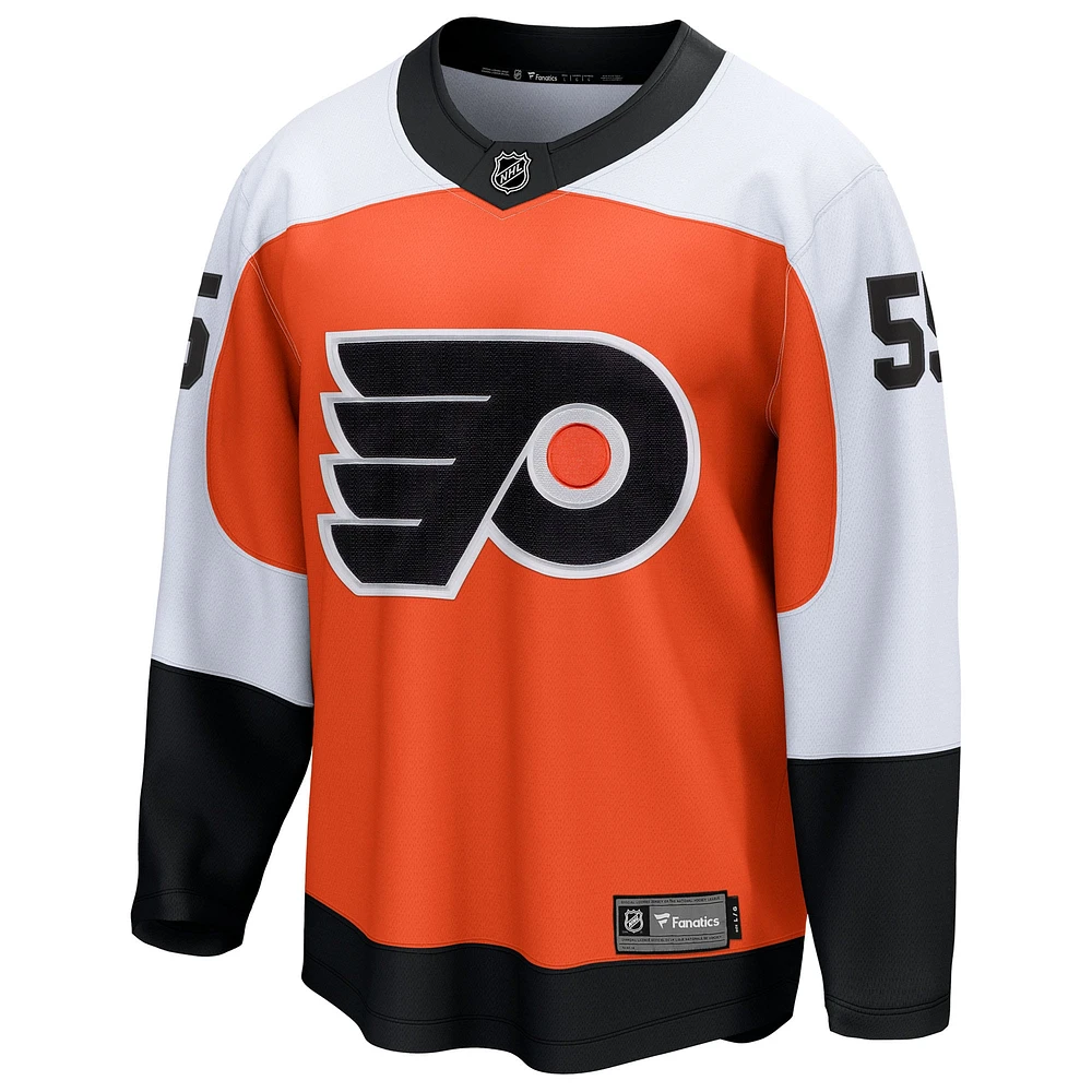Men's Fanatics Givani Smith Orange Philadelphia Flyers Home Breakaway Jersey