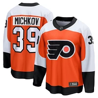 Fanatics pour hommes Matvei Michkov Orange Flyers de Philadelphie Domicile Premier Maillot joueur échappé