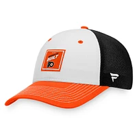 Men's Fanatics Orange/White Philadelphia Flyers Block Party Snapback Hat