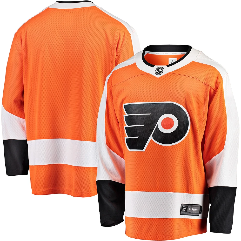 Maillot orange Fanatics pour hommes des Flyers de Philadelphie Breakaway Home