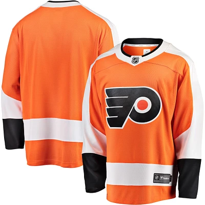 Maillot orange Fanatics pour hommes des Flyers de Philadelphie Breakaway Home